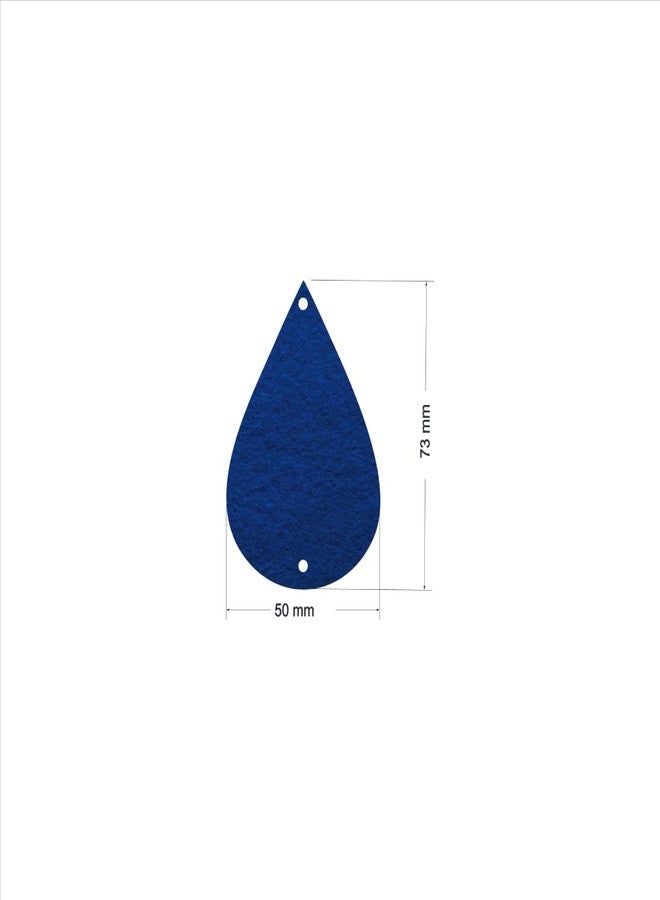 Incrizma 8 Strings Raindrop Garland Baby Shower Wedding Birthday Party Decorations Felt Bunting Raindrop Banners Flags Garlands (Multi Color (White & Blue)) - Image 3